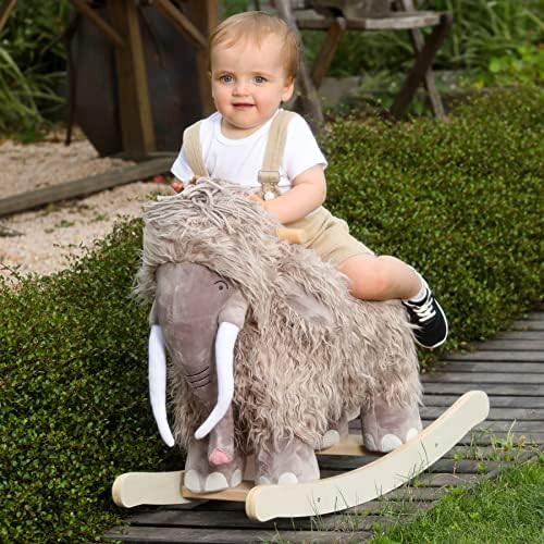 labebe - Plush Rocking Horse, Mammoth Rocker, Stuffed Rocker Toy for Child 1-3 Year Old, Kid Ride On | Amazon (US)