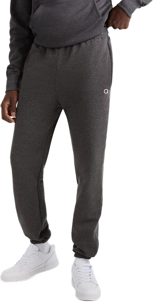 Champion Men's Cinched-Bottom Lounge Pants, Standard Fit, Lightweight, Available in Regular and B... | Amazon (US)