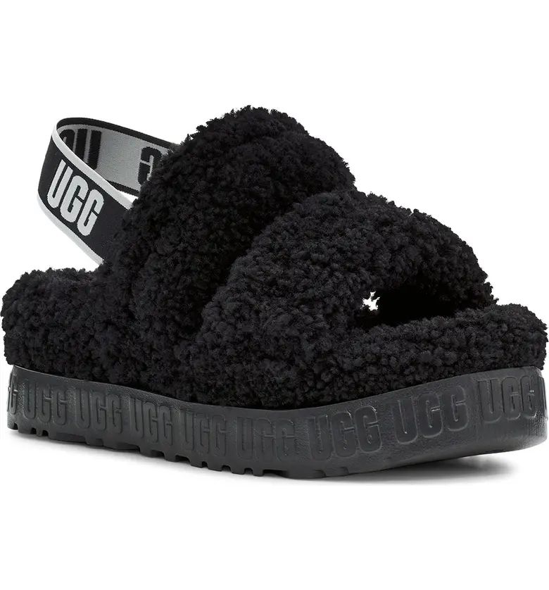 UGG® Oh Fluffita Genuine Shearling Slingback Sandal | Nordstromrack | Nordstrom Rack