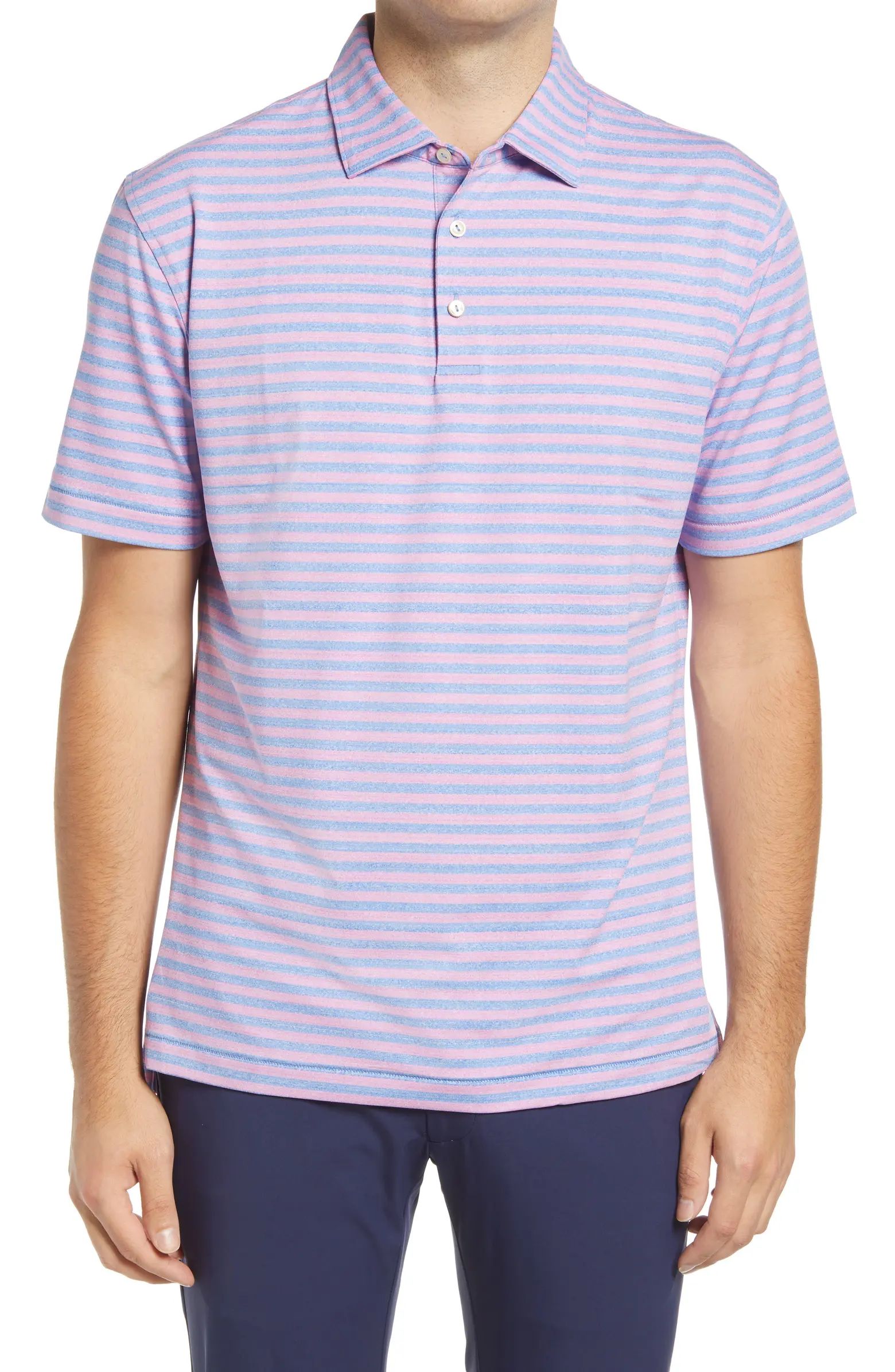 Dunn Stripe Stretch Jersey Performance Polo | Nordstrom