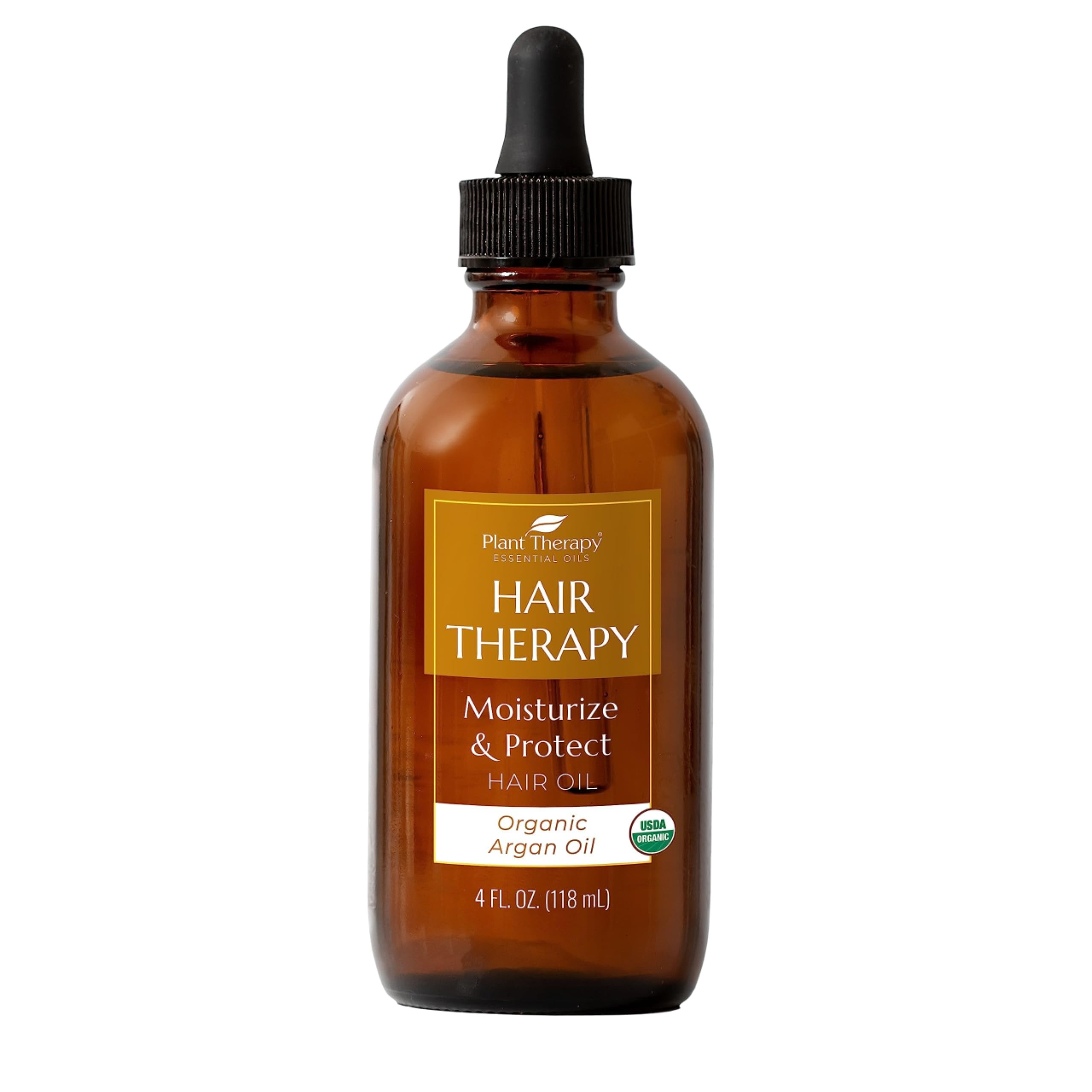 Plant Therapy Hair Therapy Moisturize & Protect Hair Oil 4 oz Organic Argan Oil 100% Pure and USD... | Amazon (US)