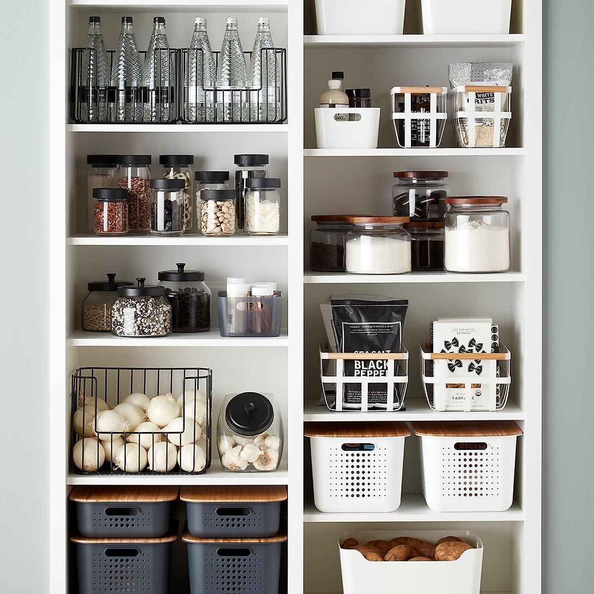 Vertica Wire Stacking Bins | The Container Store