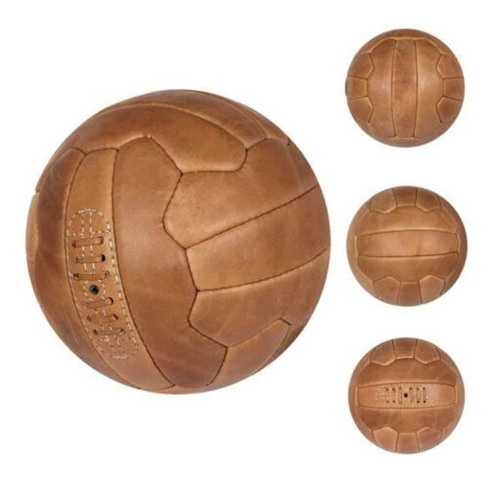 New Retro Vintage 1966 Leather Handmade Soccer Ball Football Size 5 Light Brown - Etsy | Etsy (US)