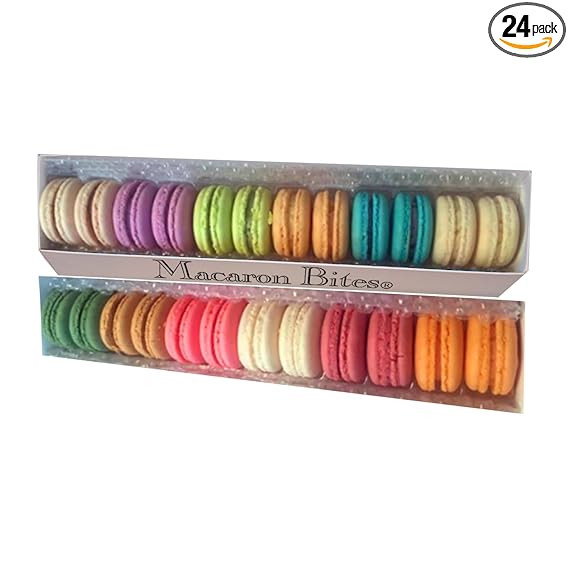 Macaron Gift Box - 24 Assorted French Macarons, French Macarons, Gourmet Cookie Gift Box, Macaroo... | Amazon (US)