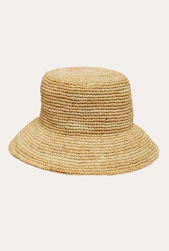 Cannes Straw Bucket Hat - Natural | Vitamin A Swim
