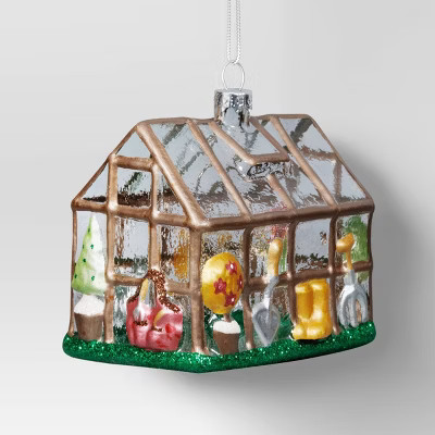Christmas Glass Green House Ornament - Wondershop™ | Target