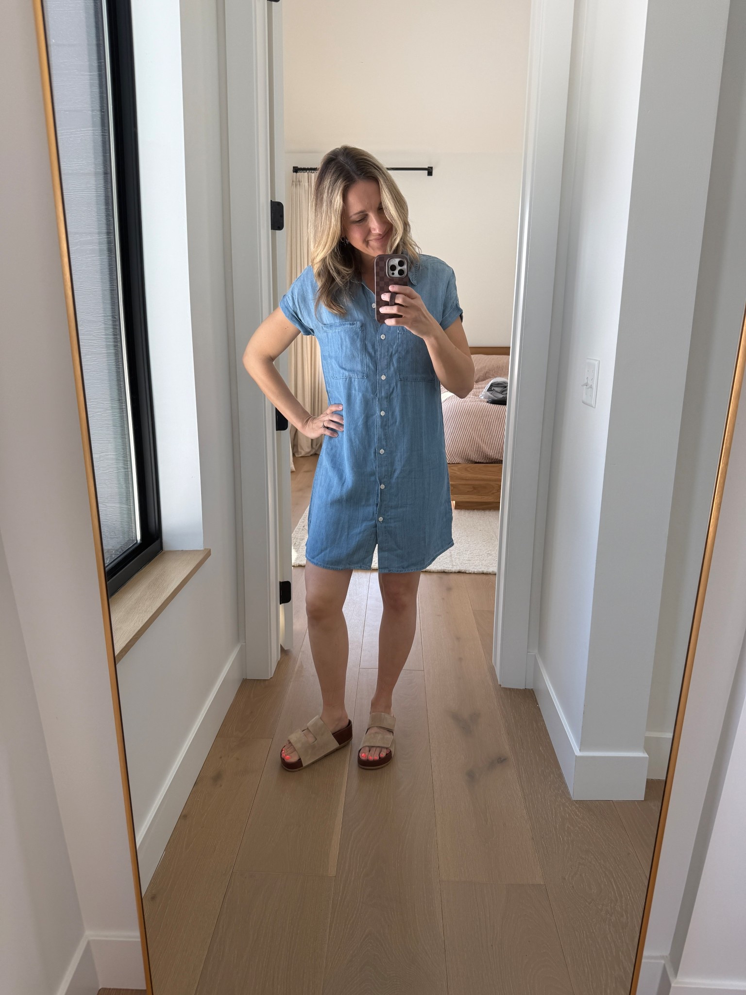 Soft denim button dress for summer- Amazon find!!

#LTKootd #LTKSaleAlert