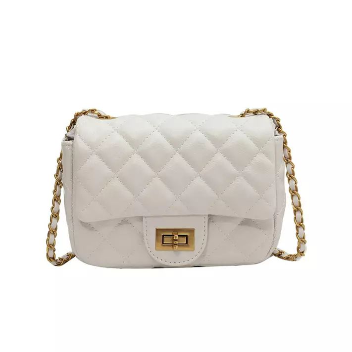 Voguele Ladies Women Small Crossbody Bags Zipper PU Leather Handbag Chain Quilted Satchel Multi P... | Walmart (US)