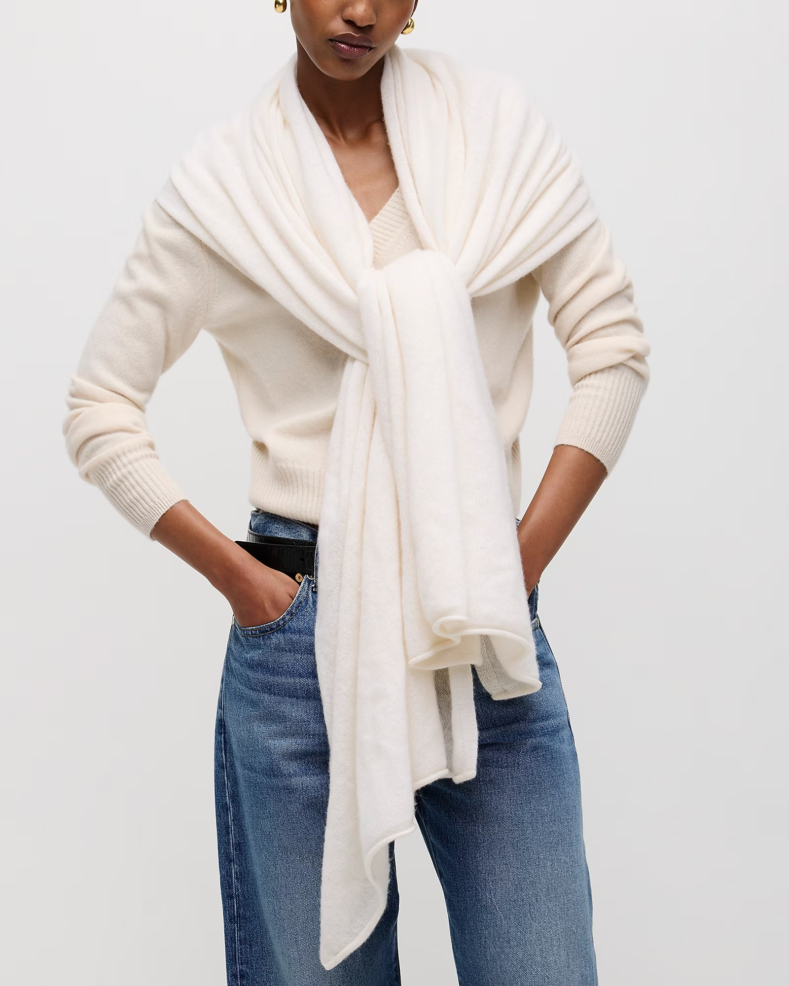 Oversized cashmere wrap | J. Crew US