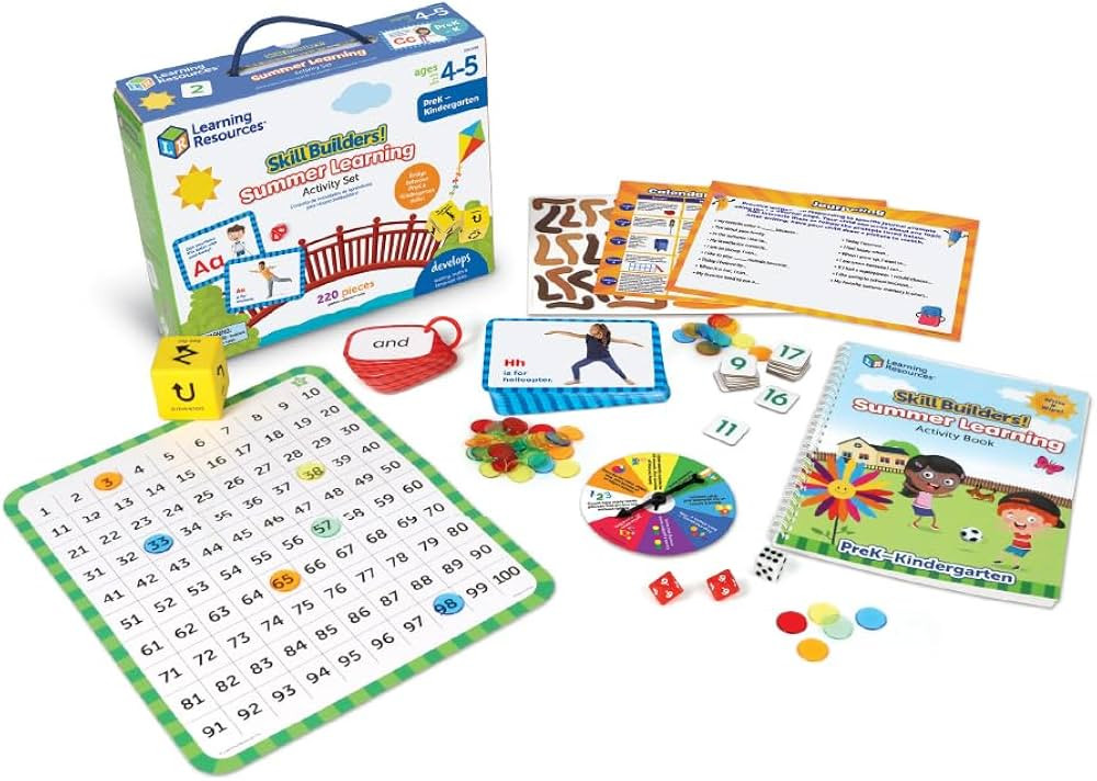 Learning Resources Skill Builders Summer Learning Activity Set PreK to Kindergarten, 320 Pieces, ... | Amazon (US)