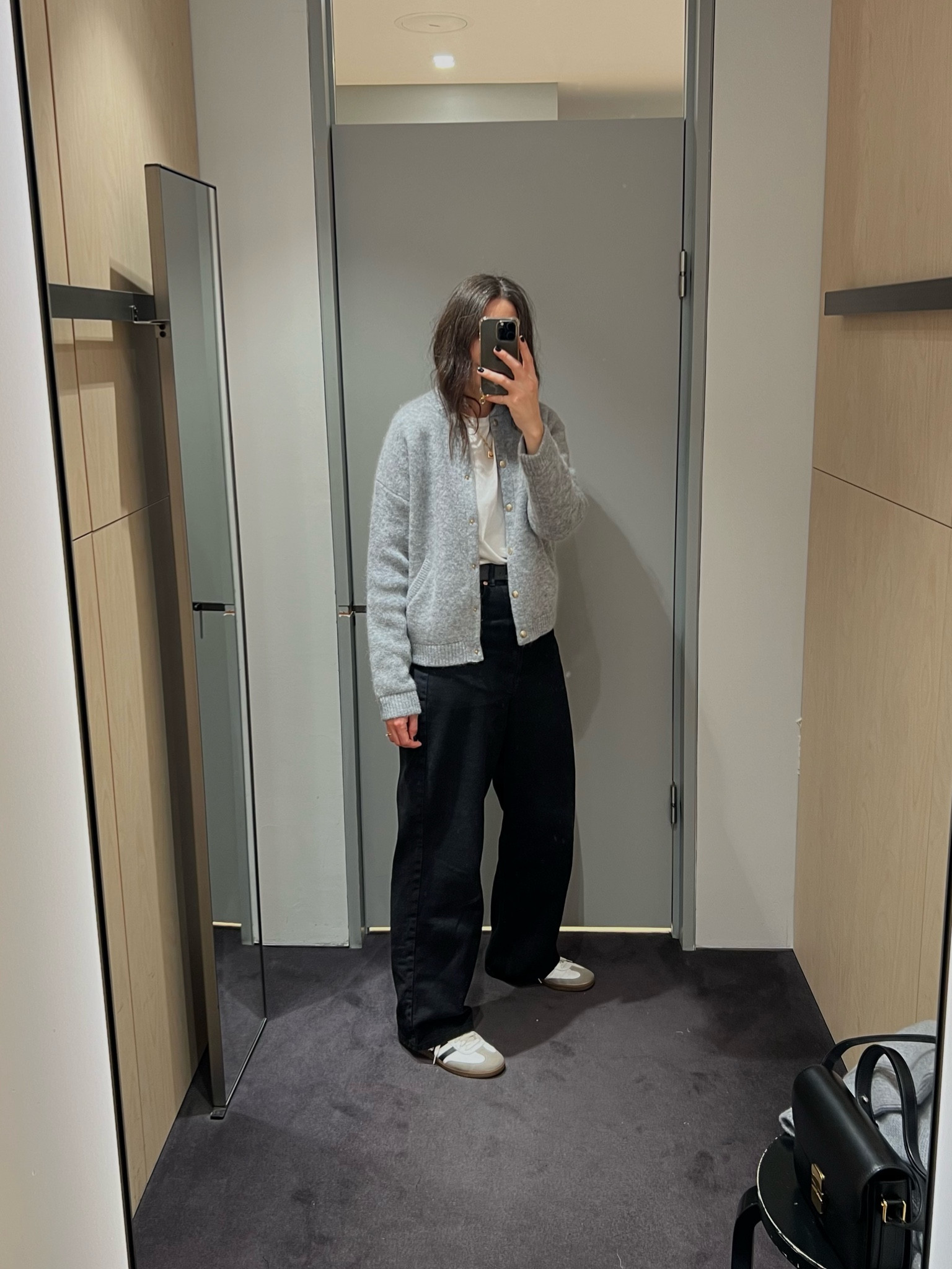 Sizing info: 

I am wearing a L in the knitted  bomber jacket. 

I wear a M in the long sleeve top. 

I half a size up in Sambas.

#LTKstyletip #LTKuk #LTKautumn