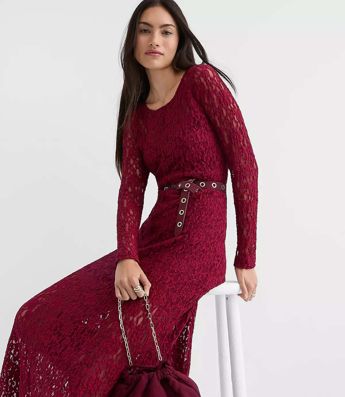 Lace Maxi Dress | LOFT