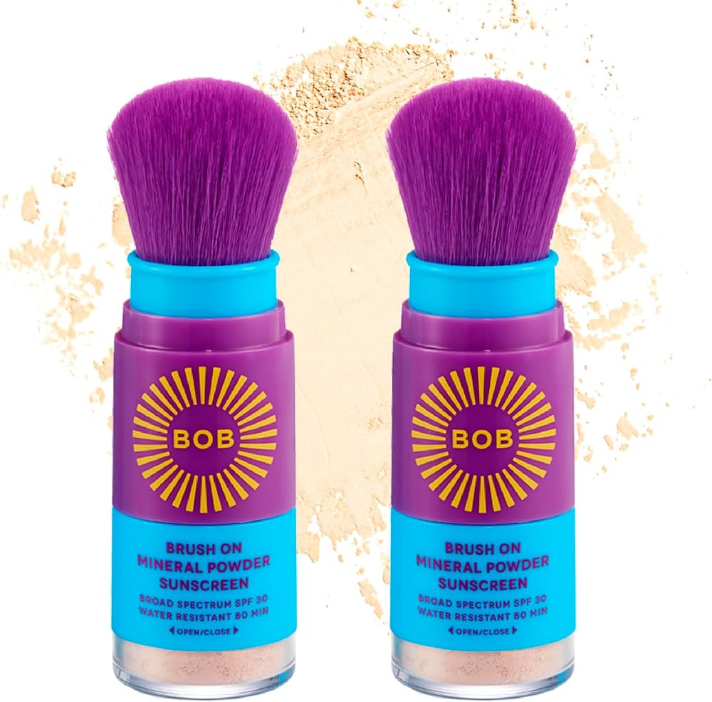 BOB KIDS SPF 30 Brush On Mineral Powder Sunscreen, Broad Spectrum Protection, Water Resistant 80 ... | Amazon (US)