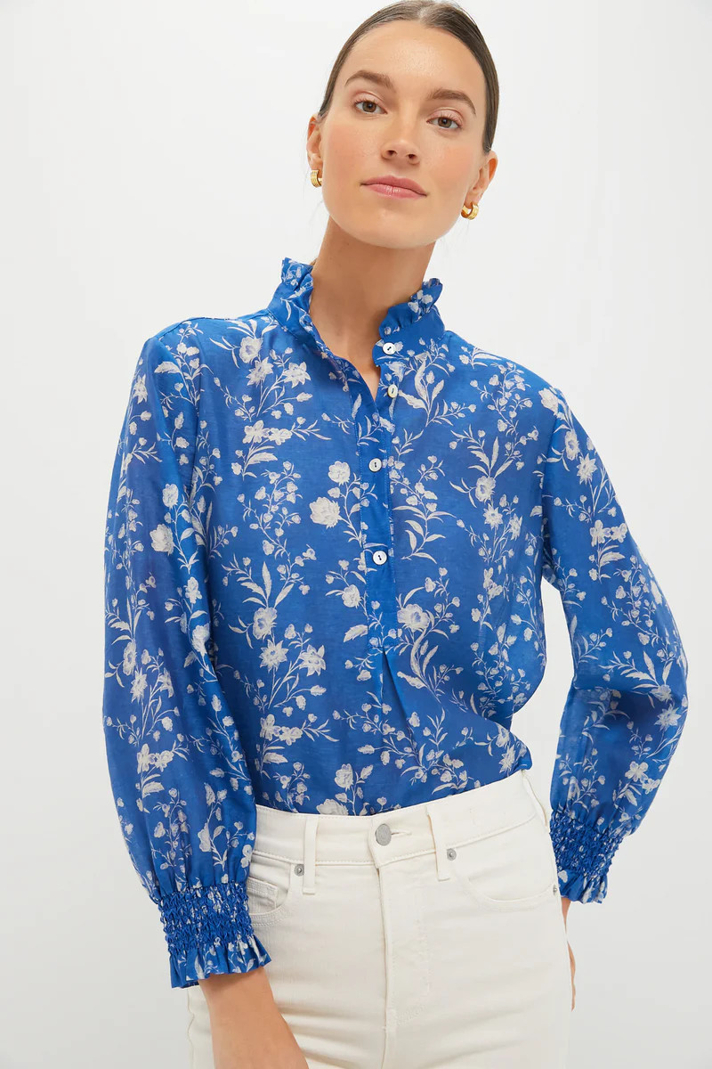 Limoges Floral Teagan Popover Top | Tuckernuck (US)