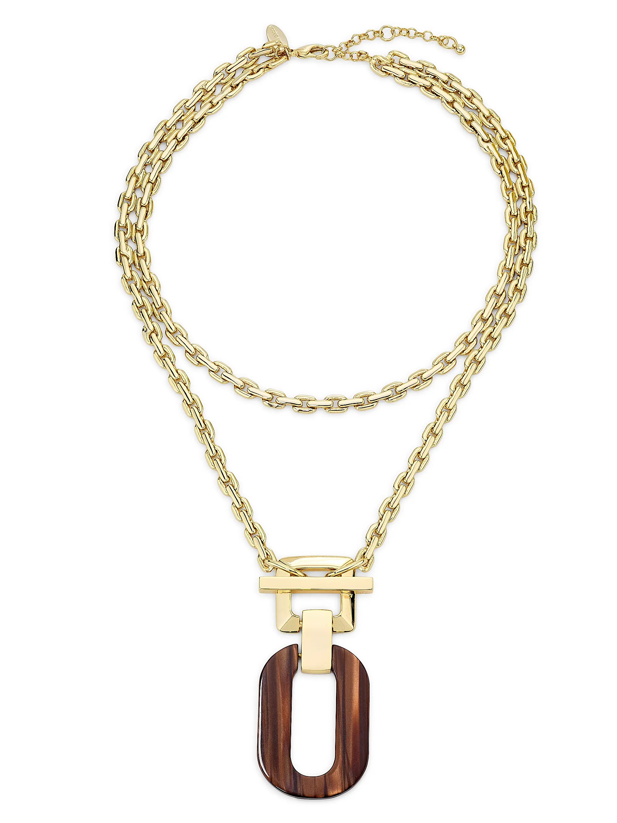 Ramy Brook Lucia Goldtone &amp; Resin Pendant Necklace | Saks Fifth Avenue | Saks Fifth Avenue