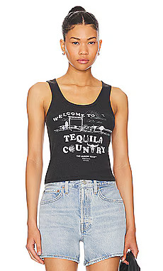 The Laundry Room Tequila Country Tank in Black Snow from Revolve.com | Revolve Clothing (Global)