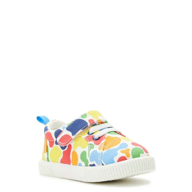 Wonder Nation Baby & Toddler Boys Casual Print Canvas Sneakers | Walmart (US)