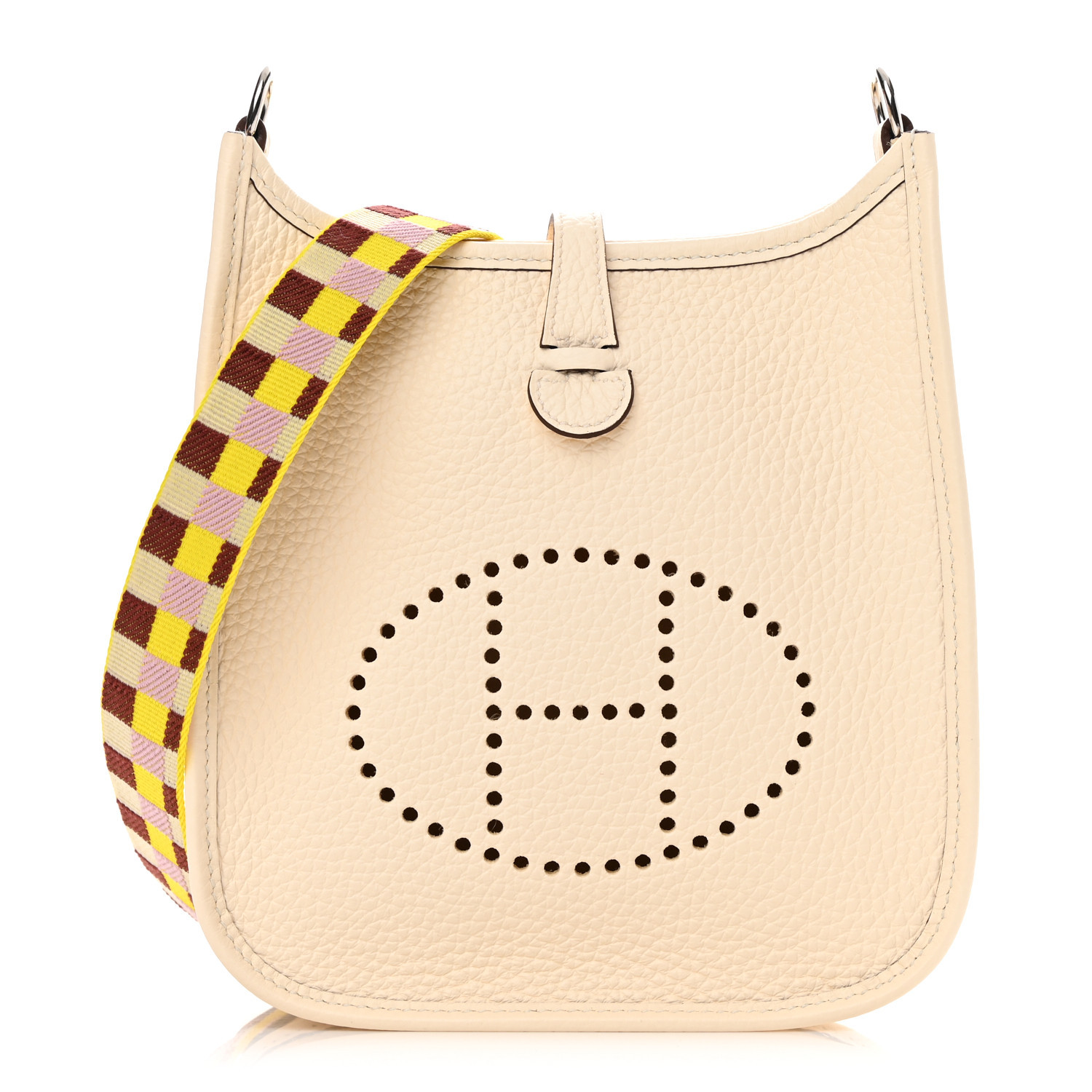 Taurillon Clemence Maxi Quadrille Evelyne TPM Nata Citron Rouge H Mauve Sylvestre | FASHIONPHILE (US)