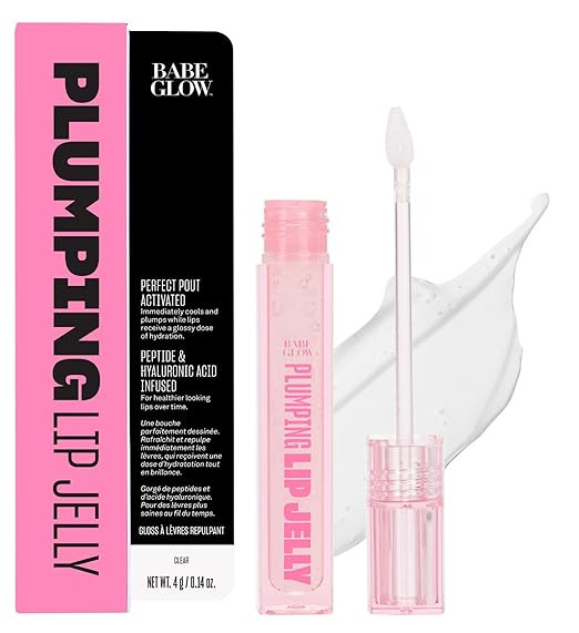 BABE ORIGINAL Glow Plumping Lip Jelly For Thicker Lips - High Shine Lip Gloss for Moisturizing, H... | Amazon (US)