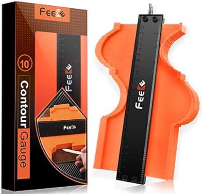 Feeke Contour Gauge(10 Inch), Adjustable Duplicator Contour Gauge with Lock, Contour Rulers Copy ... | Amazon (US)