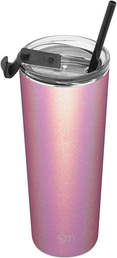 Simple Modern Classic Insulated Tumbler with Clear Flip Lid Stainless Steel Water Bottle Iced Cof... | Amazon (US)