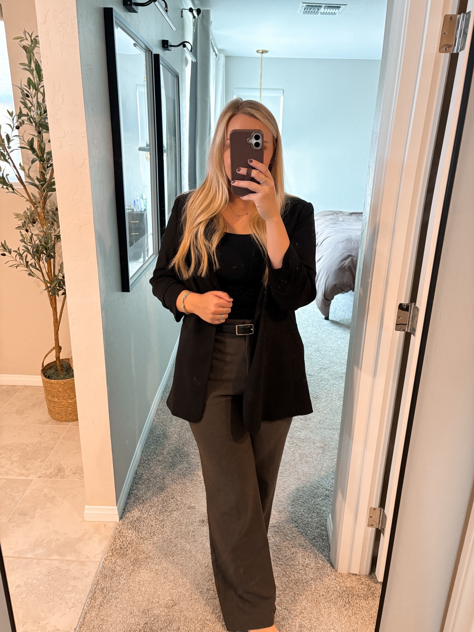 Fall office outfit workwear corporate H&M Target 
Pants are from H&M

#LTKWorkwear #LTKMidsize #LTKFamily