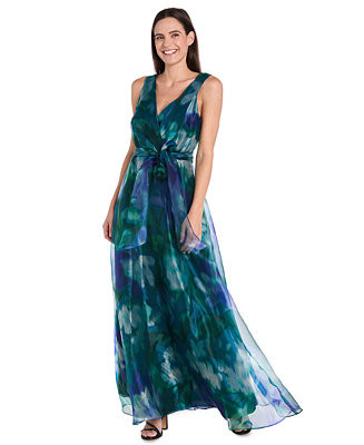 Women's Sleeveless Bow-Tie A-Line Dress | Macy's