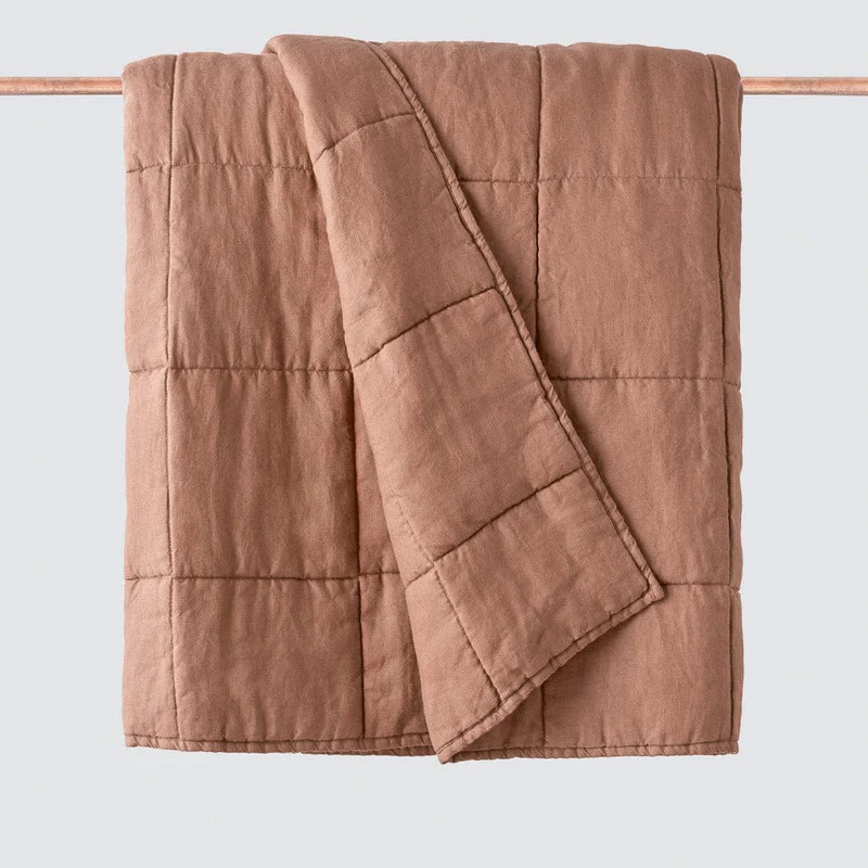 Stonewashed Linen Quilt | The Citizenry