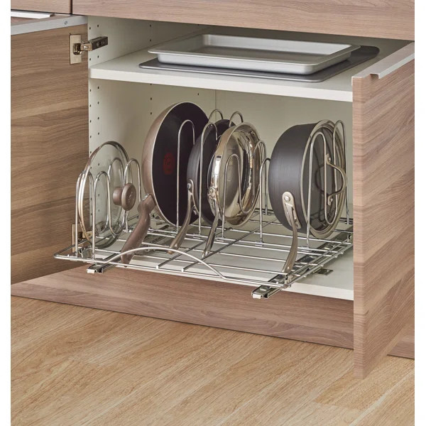 Wayfair Basics® Sliding Pot Organizer Pull Out Drawer | Wayfair North America
