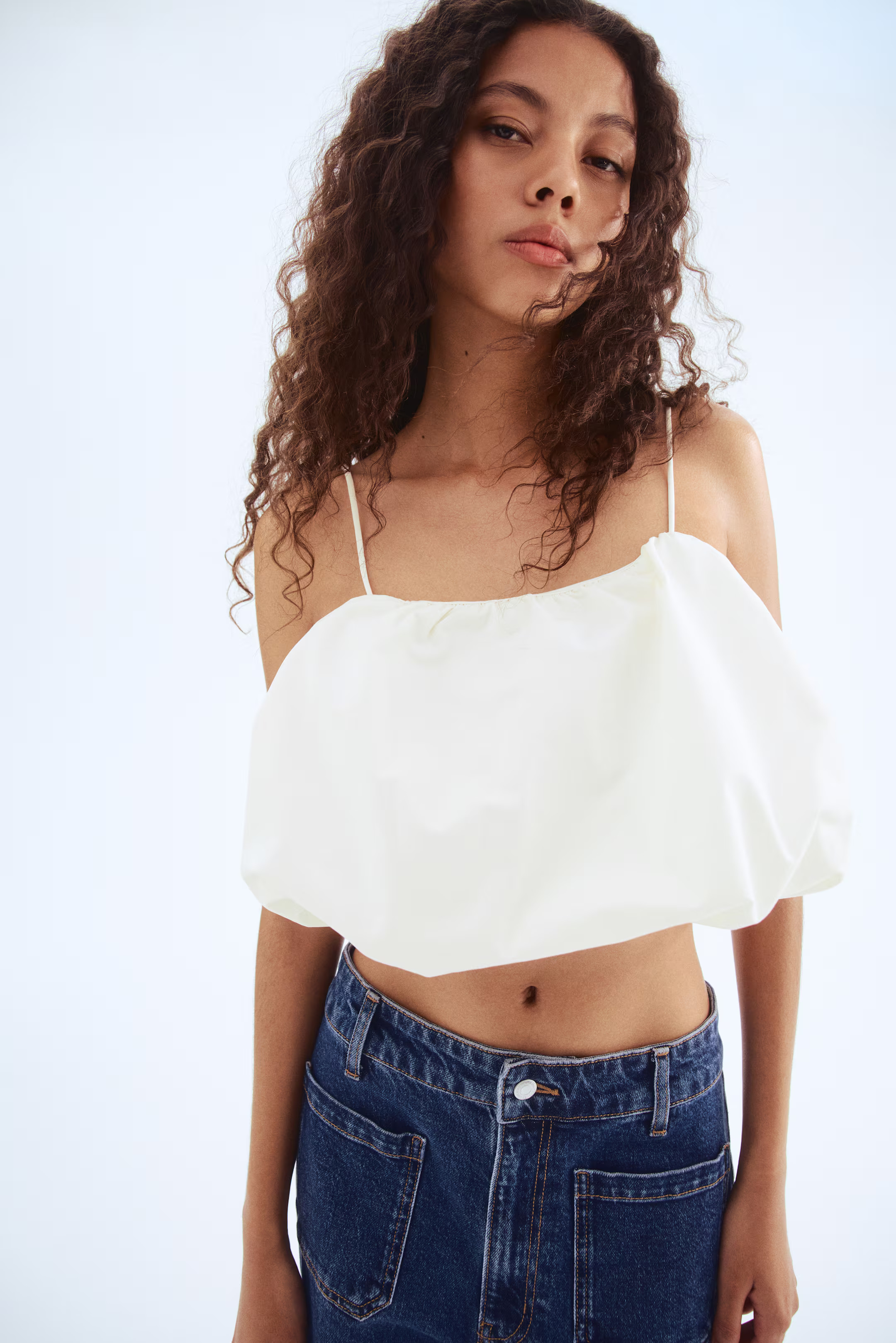 Bubble-hem strappy top | H&M (UK, MY, IN, SG, PH, TW, HK)