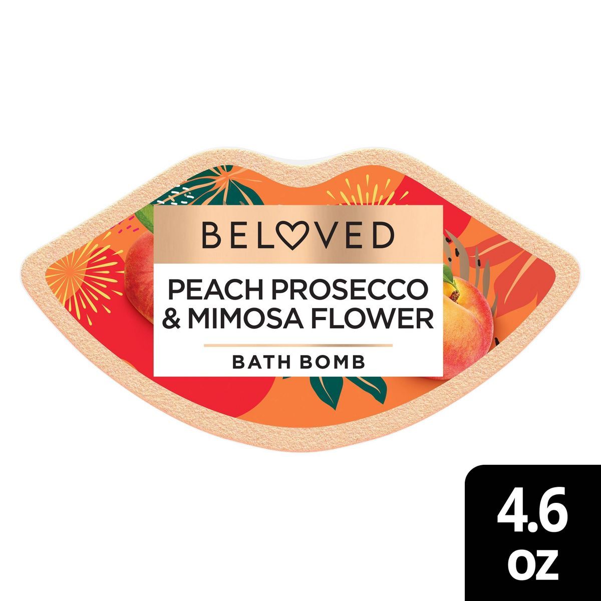 Beloved Bath Bomb - Peach Prosecco & Mimosa Flower - 4.6oz | Target