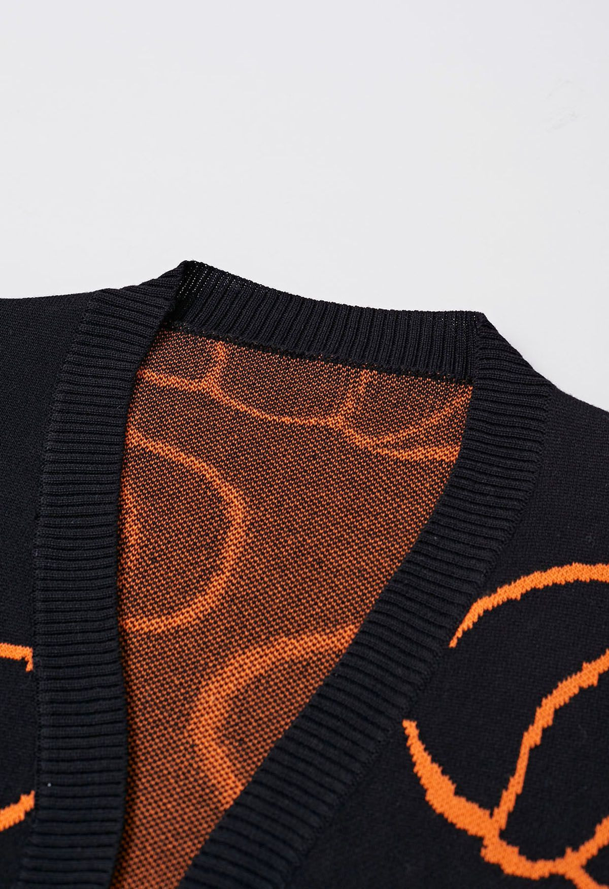 Festive Pumpkin Open Front Knit Cardigan | Chicwish
