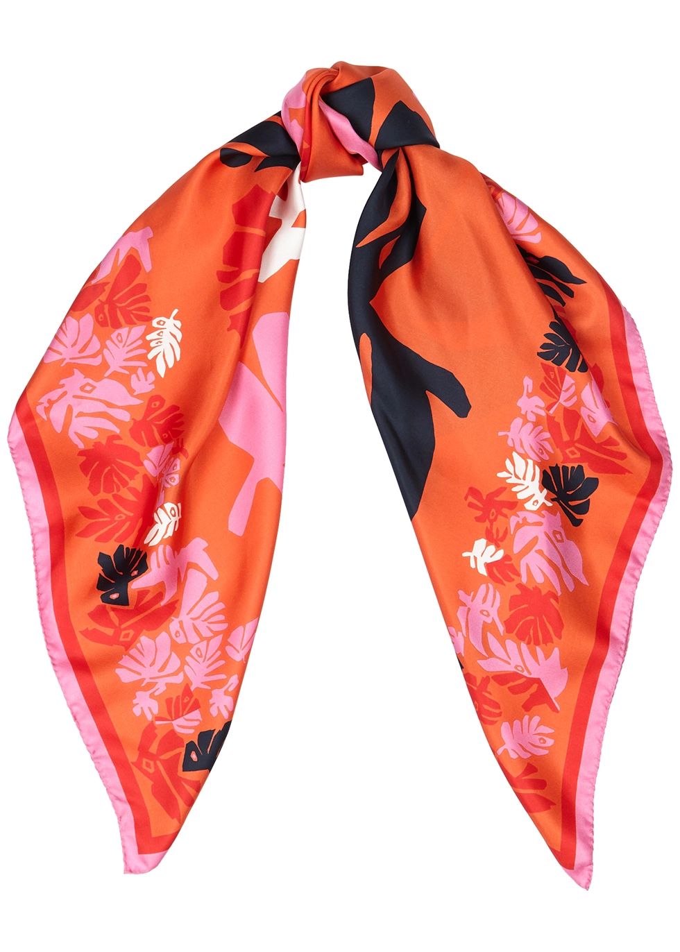 Arabesque printed silk scarf | Harvey Nichols (Global)