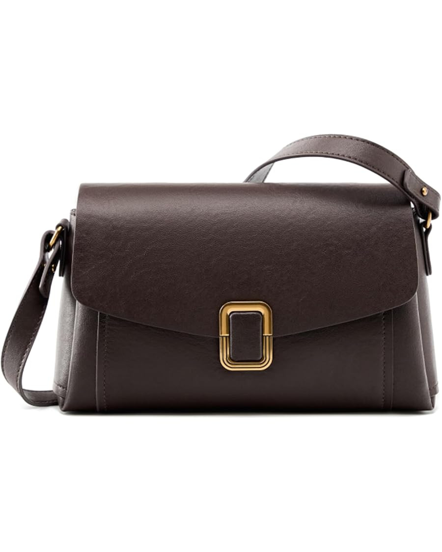 Genuine Leather Crossbody Bag for Women, Removable Satchel Adjustable Shoulder Bag | Amazon (US)