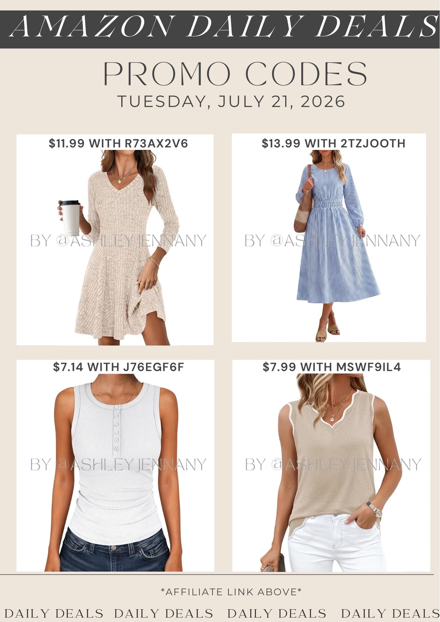 Amazon deals

#LTKSaleAlert #LTKMidsize #LTKSeasonal