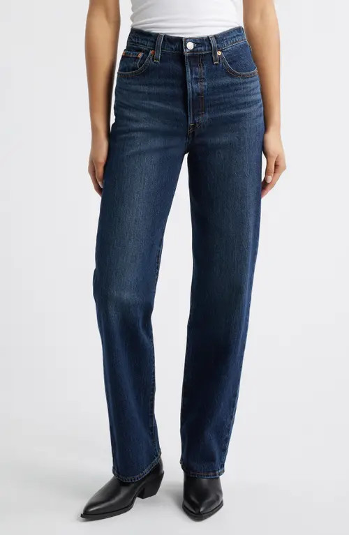 levi's Ribcage High Waist Straight Leg Jeans in Apply Now at Nordstrom, Size 27 X 32 | Nordstrom