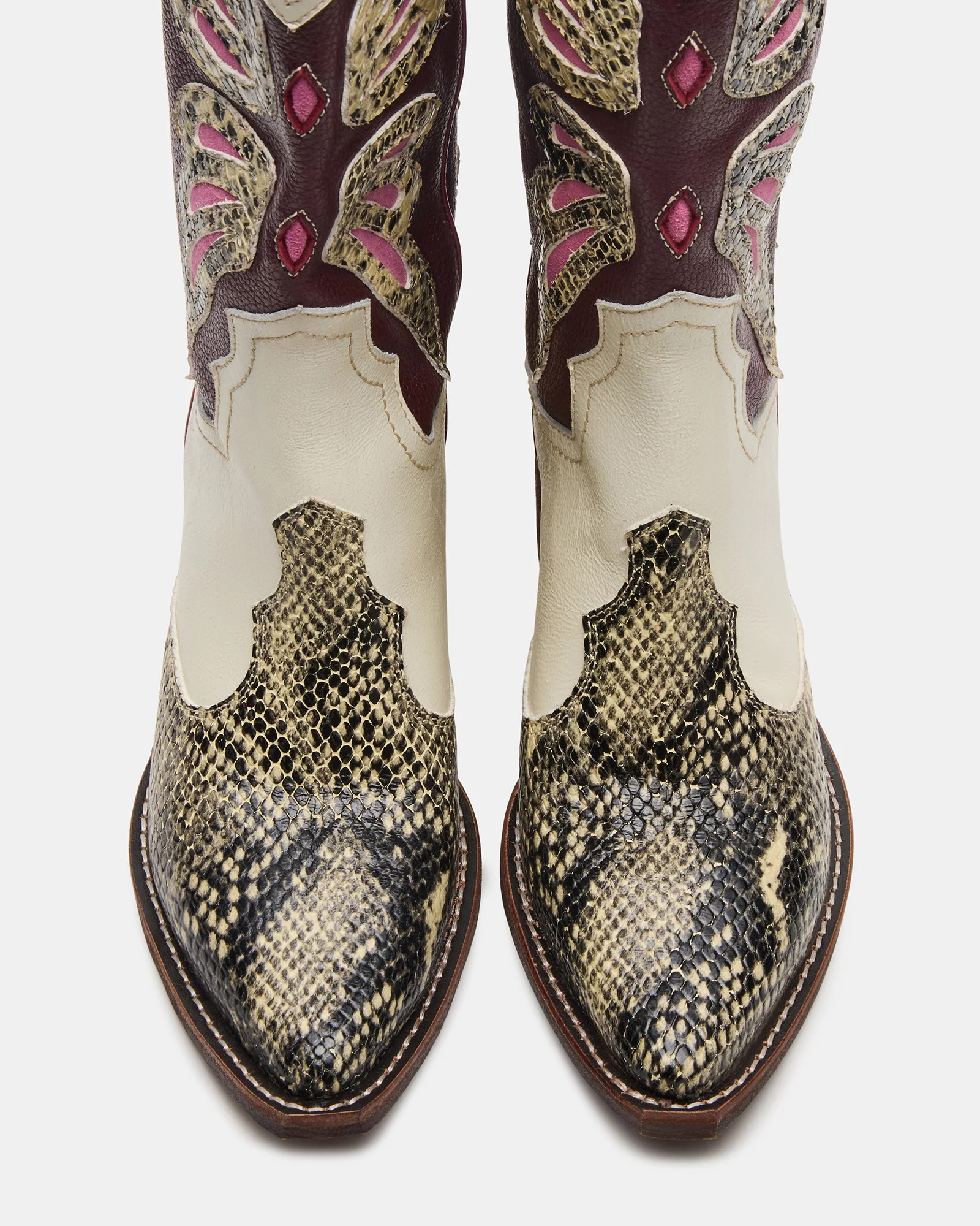 ARROYO Brown Multi Western Pointed-Toe Women's Boot | Steve Madden (US)