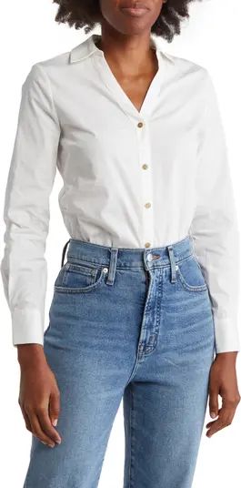 Jaclyn Smith Solid Button-Up Shirt | Nordstromrack | Nordstrom Rack