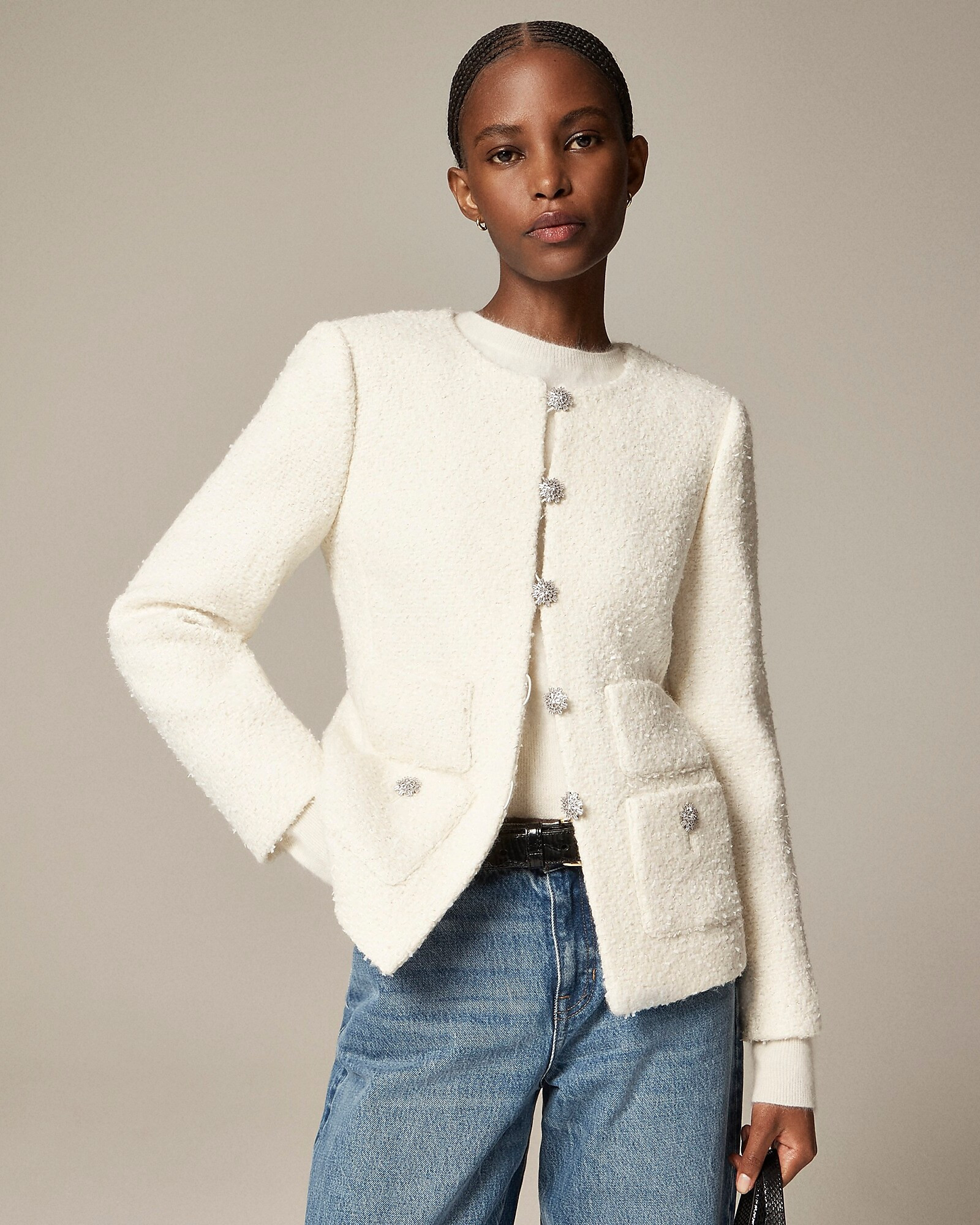 Collection lady jacket in textured tweed | J. Crew US