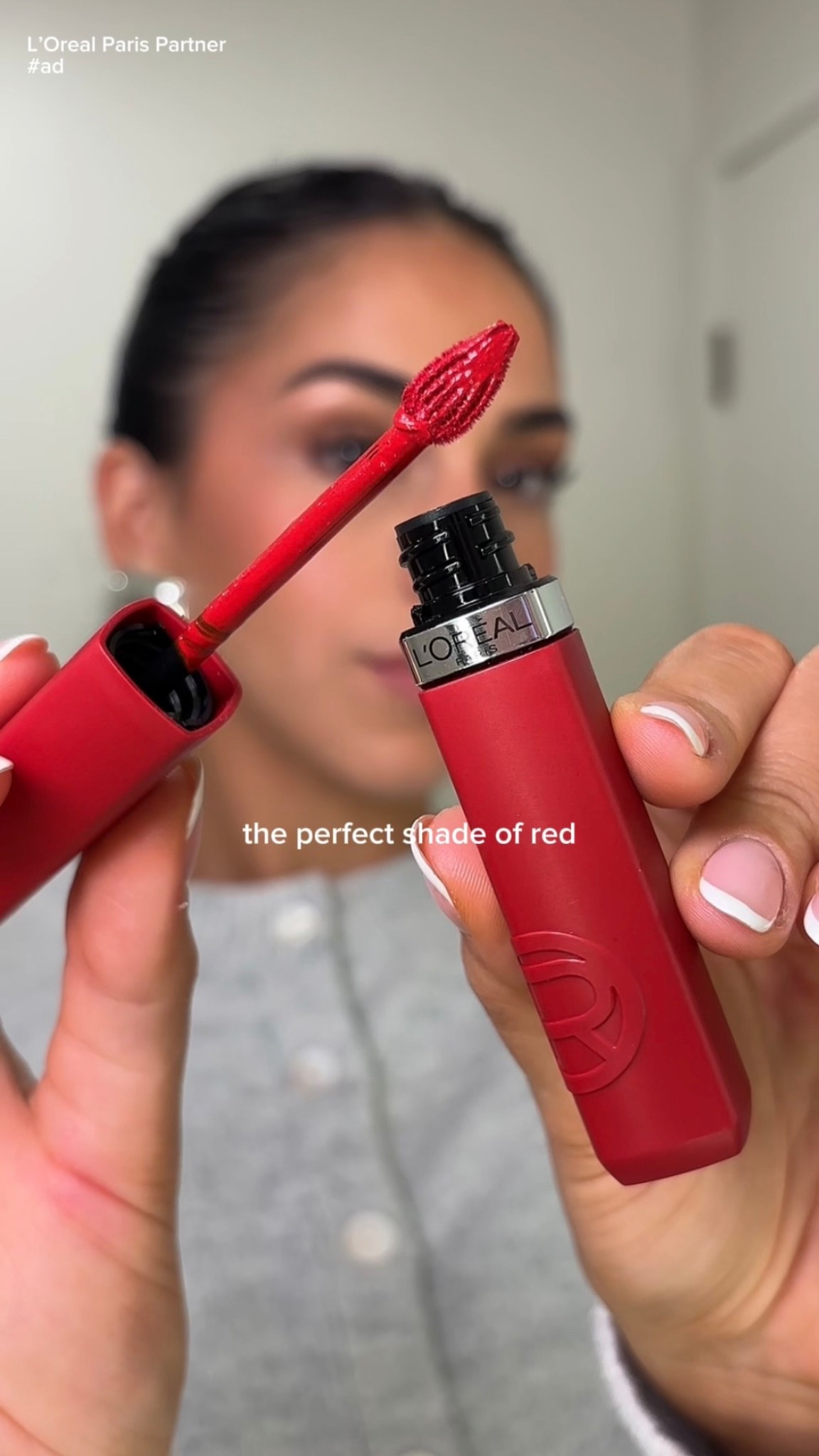 #ad | the perfect shade of red for that bold holiday lip 💄 @lorealparis @target @targetstyle  #lorealparispartner #lorealparismakeup #lorealpariscosmetics #targetpartner #target

#LTKBeauty #LTKHoliday #LTKGiftGuide