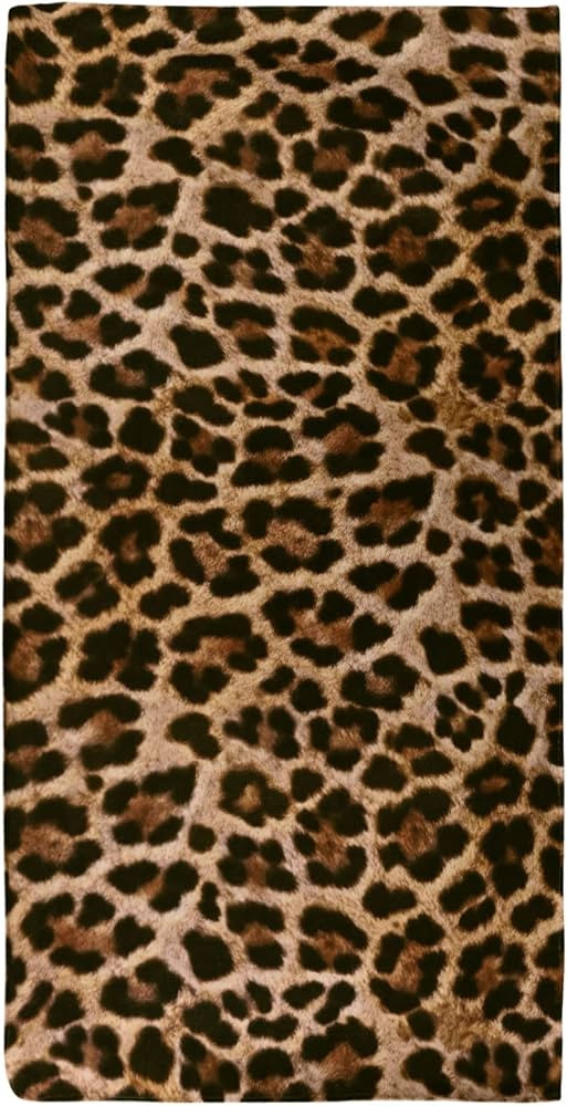 LIVILAN Oversized Leopard Beach Towel, Cheetah Towel Blanket for Women Girls, 30'X60', Microfiber, Sand Free, Quick Dry | Amazon (US)