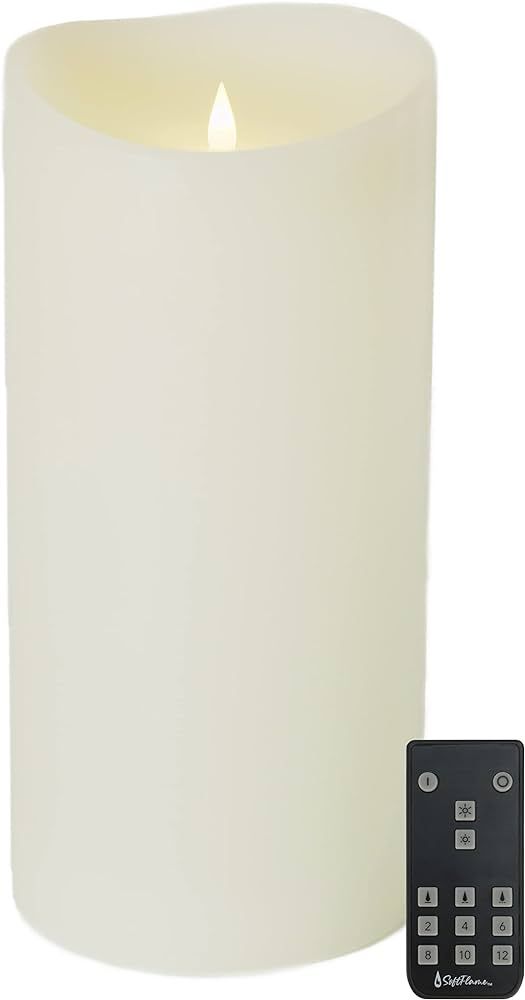 Softflame Flameless Candle - 6"x 12"Ivory - Flickering Moving Flame Pillar Candle, Includes Remot... | Amazon (US)