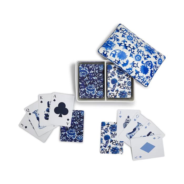 Chinoiserie Double-Deck Playing Card and Storage Box Set | Ross-Simons