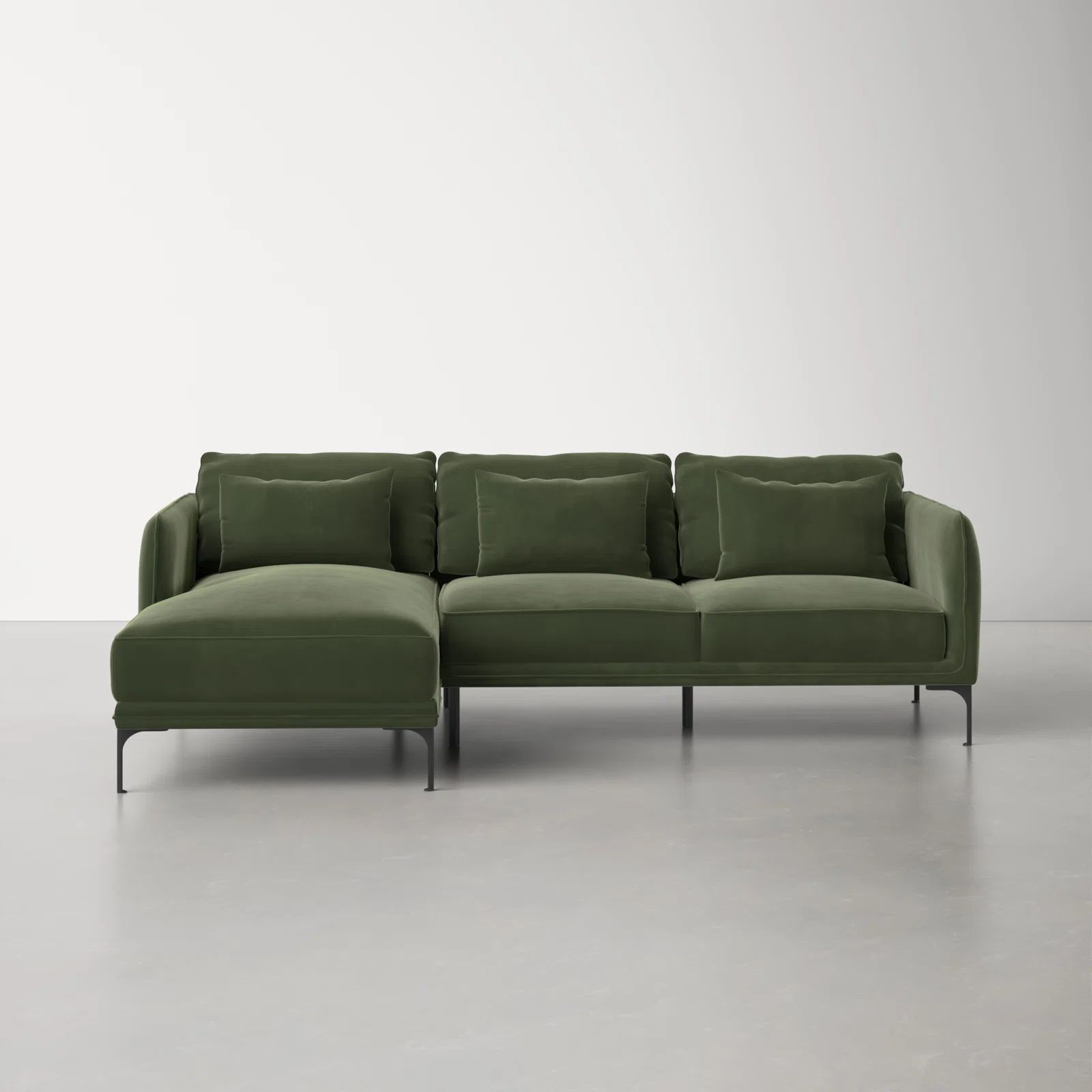 Rae 97.5" Wide Left Hand Facing Down Cushion Sofa and Chaise | Wayfair North America