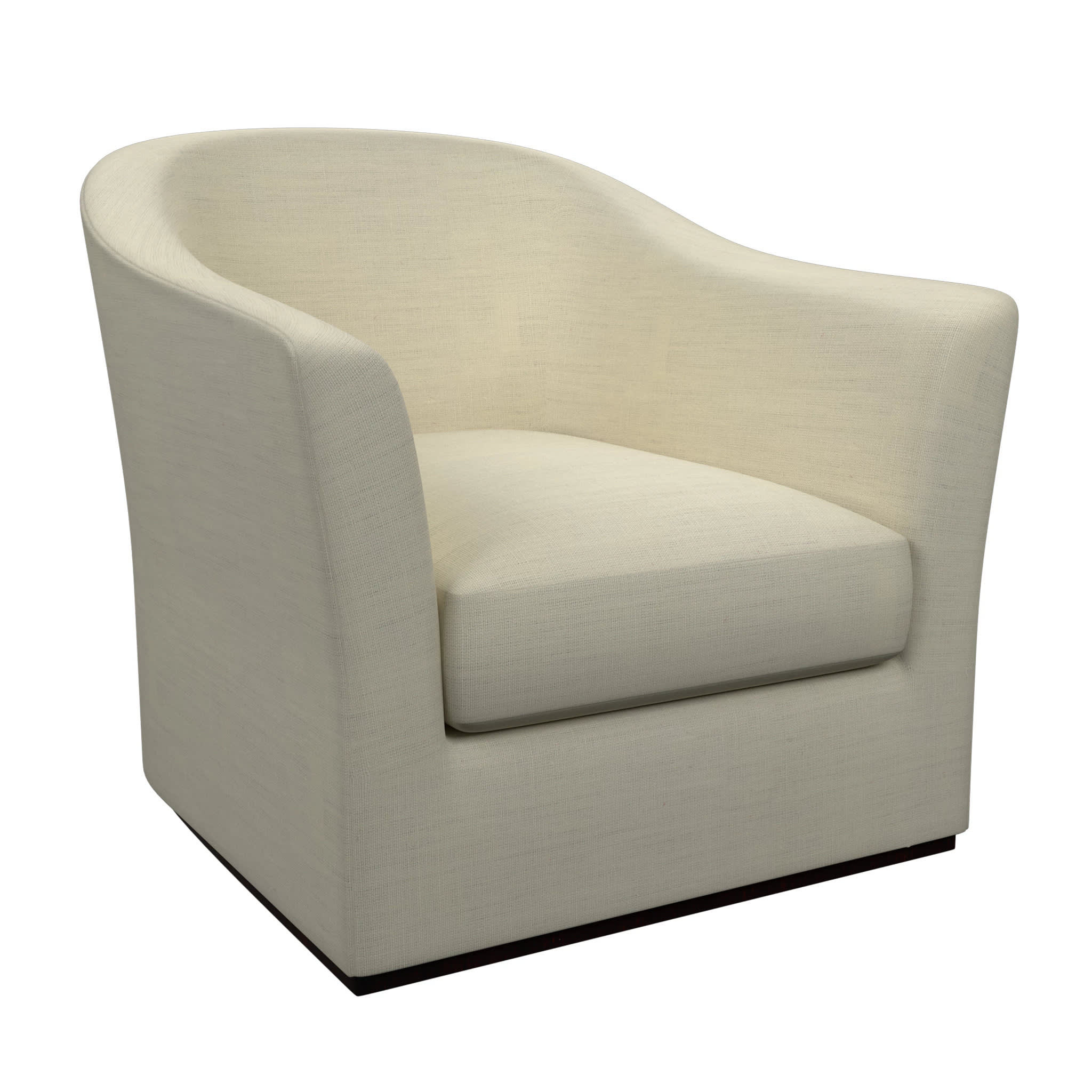 Thunderbird Swivel Chair | Estate Linen Ivory | Annie Selke