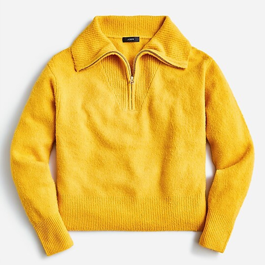Relaxed half-zip stretch sweater | J. Crew US