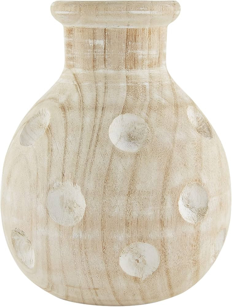 Mud Pie Paulownia Dotted Vase, Large, 9" x 7.65"Dia | Amazon (US)