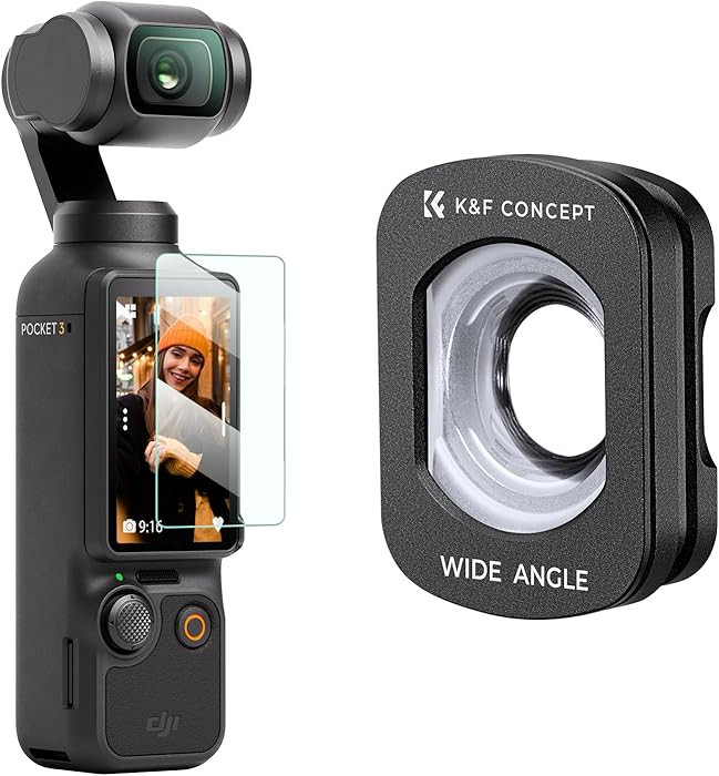 K&F Concept Wide-Angle Lens Compatible with DJI Osmo Pocket 3, Magnetic Attach/Multi-Coated/Optic... | Amazon (US)