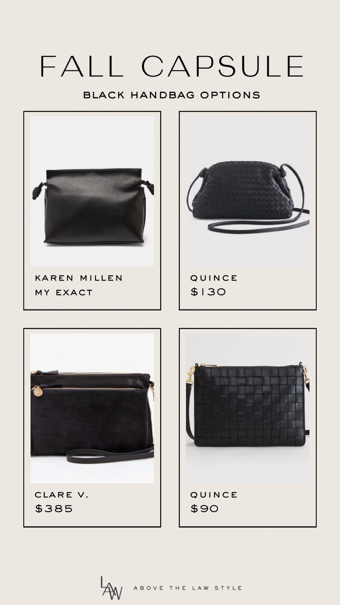 Fall Capsule: Black Handbagg

#LTKStyleTip #LTKItBag #LTKFindsUnder100