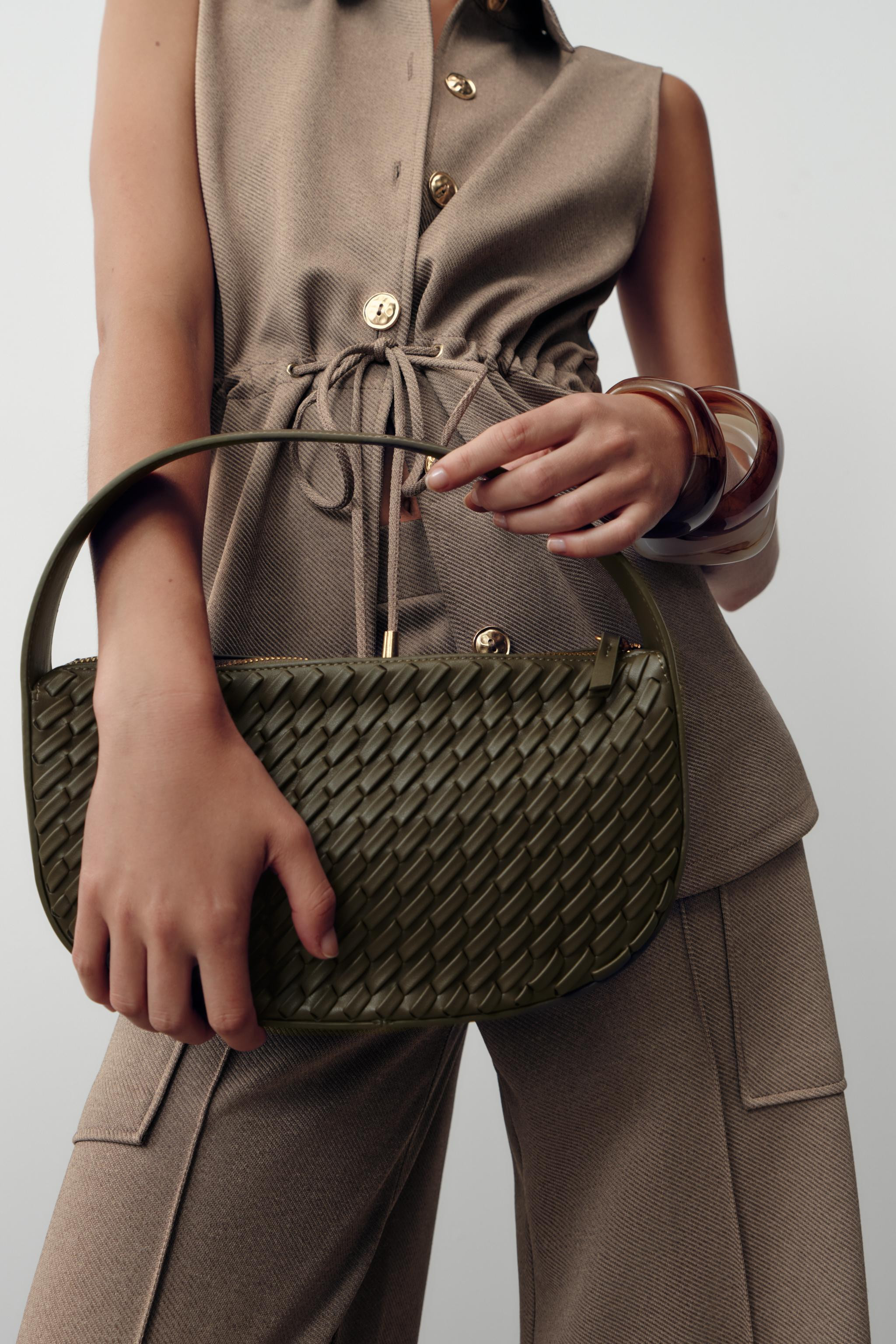 WOVEN EFFECT HANDBAG | Zara US